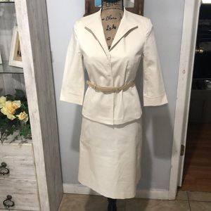Off white business suit size 2